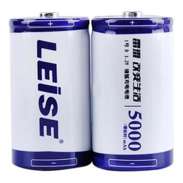 雷摄/LEISE 大容量一号镍氢充电电池（二节装），1号镍氢电池*2 5000毫安 适用：燃气灶/热水器（无充电器） 售卖规格：2节/盒