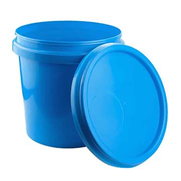 海斯迪克 圆形广口PP桶，HKW-25蓝色 10L 售卖规格：1个