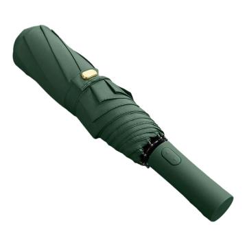 三极户外 全自动十骨双层三折伞，TP7036 碰击布墨绿色 售卖规格：1把