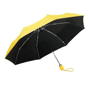 三极户外 全自动晴雨黑胶遮阳伞，TP7013 柠檬黄 售卖规格：1把