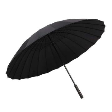 三极户外 24骨雨伞长柄雨伞，TP7017 黑色 售卖规格：1把