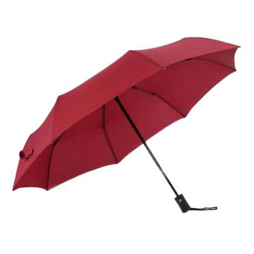 三极户外 晴雨两用伞三折伞，TP7002 酒红色 售卖规格：1把