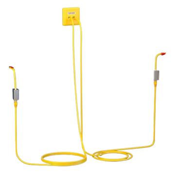 海乐 内外网专网转换套装（双口面板）黄色，HT-SFC2 售卖规格：1套