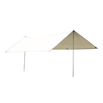 三极户外 户外露营天幕防雨遮阳棚布，TP2383 米白(无涂银)3*3m 售卖规格：1顶