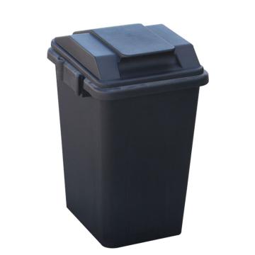 英达斯贝克 加厚连体双拼分类组合垃圾桶，36L双胞胎-黑 带翻盖 375*325*510mm 售卖规格：1个