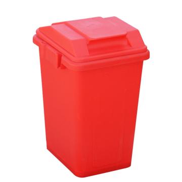 英达斯贝克 加厚连体双拼分类组合垃圾桶，36L双胞胎-红 带翻盖 375*325*510mm 售卖规格：1个