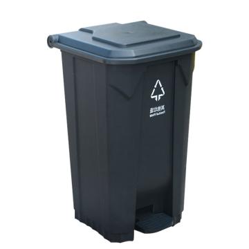 英达斯贝克 塑料加厚医疗垃圾桶垃圾篓废物收纳脚踏垃圾箱，100L医疗-灰 500*480*840mm 售卖规格：1个