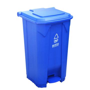 英达斯贝克 塑料加厚医疗垃圾桶垃圾篓废物收纳脚踏垃圾箱，100L医疗-蓝 500*480*840mm 售卖规格：1个