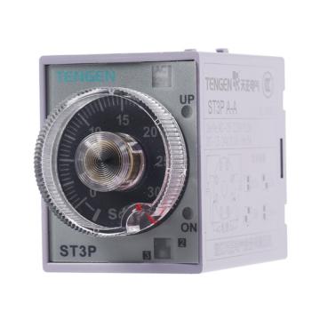 天正 TENGEN 时间继电器，ST3PA-A(JSZ3A-A) AC220V灰色