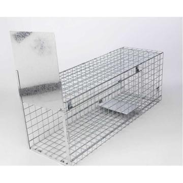 至冠 抓狗工具抓狗神器特大捕狗笼自动捕狗神器镀锌板超大号,100*43*38CM（可抓35斤）