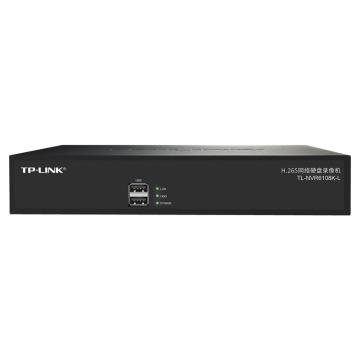 普联TP-LINK H.265 8路硬盘录像机，单盘位，支持10T硬盘，支持云管理，TL-NVR6108K-L