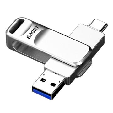 忆捷 U盘，CF20-256G Type-C USB3.0 双接口手机电脑多用车载旋转金属优盘 售卖规格：1个