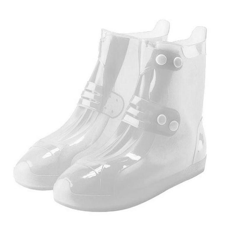 安赛瑞 加厚款防雨鞋套，中筒 白色，28120 36至37码 售卖规格：1双