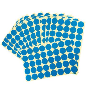 海斯迪克 彩色不干胶圆点标签贴纸，分类记号贴，gnjz-1322，25mm蓝色，圆点，600贴/包 售卖规格：1包