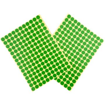海斯迪克 彩色不干胶圆点标签贴纸，分类记号贴，gnjz-1322，10mm绿色，圆点，2475贴/包 售卖规格：1包