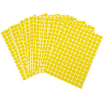 海斯迪克 彩色不干胶圆点标签贴纸，分类记号贴，gnjz-1322，10mm黄色，圆点，2475贴/包 售卖规格：1包