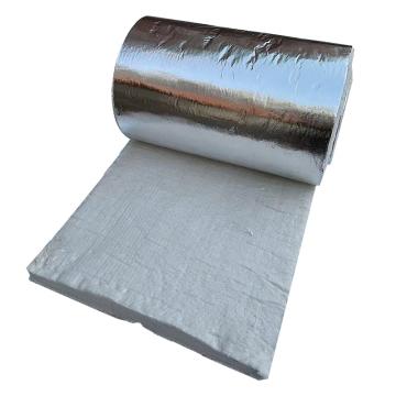 Raxwell 硅酸铝针刺毯，RRHI0042 单面铝箔128kg/m3-5000*610*30mm，2卷/袋 售卖规格：1卷
