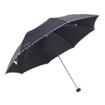 天堂 晴雨伞藏青折叠加大雨伞拒水一甩干商务伞，307E黑色 57cm*8k 售卖规格：1把