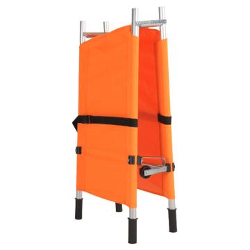 海斯迪克 可折叠担架，急救担架，gnjz-1106，橘色加厚铝合金两折(175公斤） 售卖规格：1个