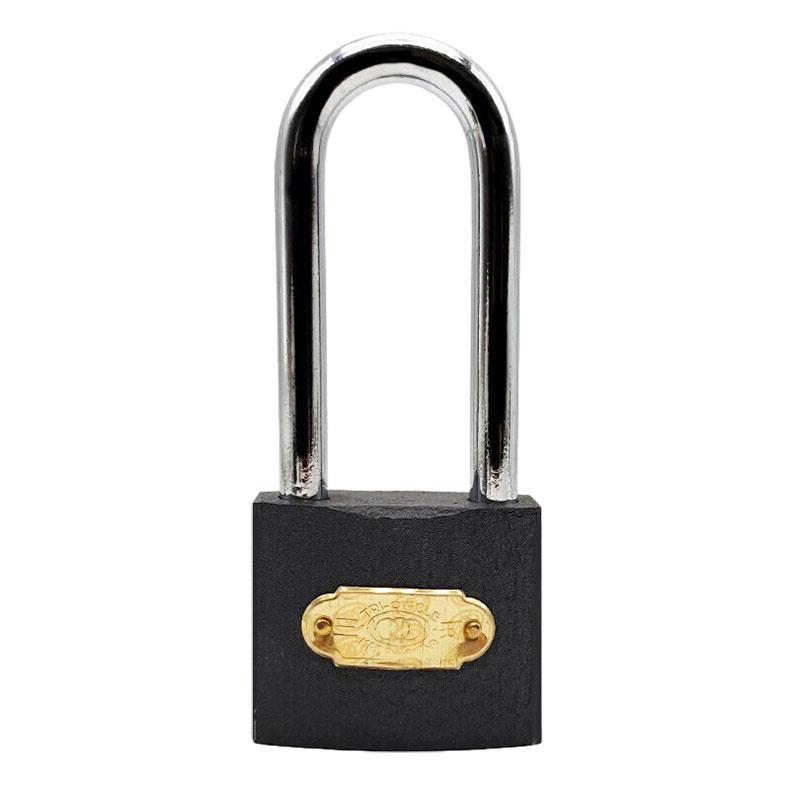 三环 长梁铁挂锁，L363 本色，不通开，锁体宽度32mm，锁钩净高57.2mm 售卖规格：1个