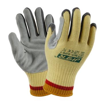 海太尔 防割缝皮手套，0061 均码，5级防割 售卖规格：1副