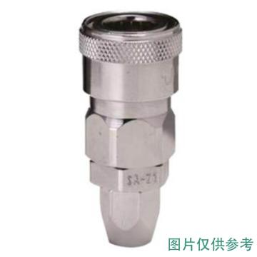 JPE 螺帽式PU管用插座，Φ6.5xΦ10，碳钢，AFE-22SB 售卖规格：1个