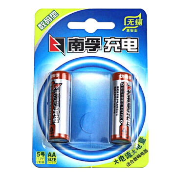 南孚 5号充电电池，5号 2400mAh 镍氢数码型大容量(2粒/卡) 售卖规格：1卡