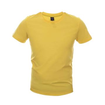 安赛瑞 圆领棉质短袖T恤，黄色，M码，11266 售卖规格：1件