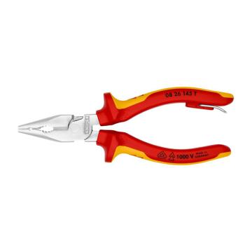 凱尼派克/KNIPEX 絕緣尖嘴鋼絲鉗（帶安全繩扣），08 26 145 T 145mm 售賣(mài)規(guī)格：1把