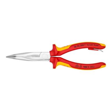 凯尼派克/KNIPEX 绝缘弯嘴尖嘴钳（带安全绳扣），26 26 200 T 200mm 售卖规格：1把