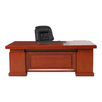 红心 大班台办公桌，hxjj-8 油漆贴木皮主管桌 2400*1200*760mm 红棕色 售卖规格：1张