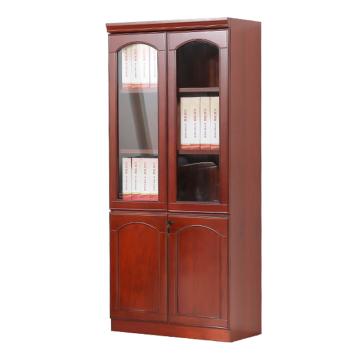 红心 油漆中两门文件柜，JHXYQ18 文件柜木质贴皮办公柜 900*400*2000mm 红棕色 售卖规格：1个