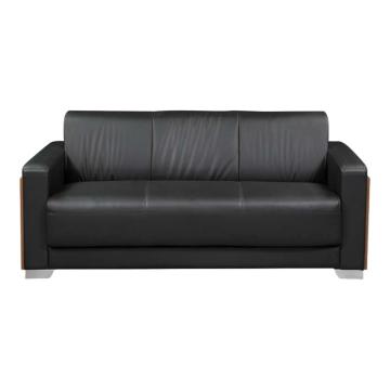 红心 三人位沙发，HXF830 木纹西皮沙发 1900*800*820mm 黑色 售卖规格：1张