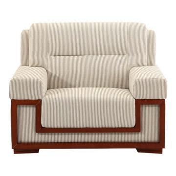 红心 单人位休闲沙发，HXF613 新中式布艺沙发 1150*860*890mm 米白色 售卖规格：1张
