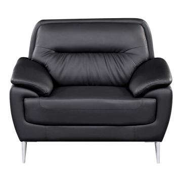 红心 会客沙发单人位，JHXSF16 钢制脚西皮沙发 980*800*850mm 黑色 售卖规格：1张
