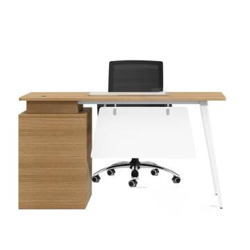 红心 单人位职员桌，JHXPF38 钢制脚板式职员办公桌 1400*600*750mm 原木色 售卖规格：1张