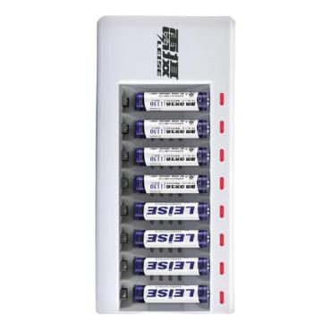 雷摄/LEISE 电池充电器套装，LS-728 (配8节7号1150毫安充电电池+8槽智能独立充电器）适用：鼠标/玩具 售卖规格：1套