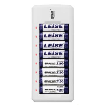 雷摄/LEISE 电池充电器套装，LS-857 (配4节5号+4节7号充电电池+8槽智能独立充电器）适用：麦克风/玩具 售卖规格：1套