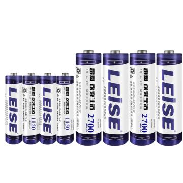 雷摄/LEISE 电池充电器套装，LS-957A (4节5号+4节7号电池+4槽液晶充电器）适用:麦克风/玩具 售卖规格：1套