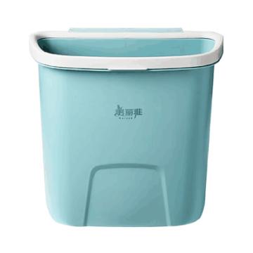 美丽雅 壁挂式垃圾桶，HC084957 6L 蓝色 售卖规格：1个