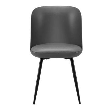 中芯 塑胶洽谈椅，QLZX175 简约休闲洽谈椅塑胶椅 430*520*770mm 灰色 售卖规格：1张