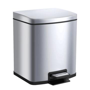 科力邦 不锈钢垃圾桶 脚踏静音方形垃圾桶，KB1099 12L 售卖规格：1个