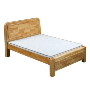 中芯 1.5米实木双人床，QLZX155 原木色木质双人床 1500*2000*1000mm 原木色 售卖规格：1张
