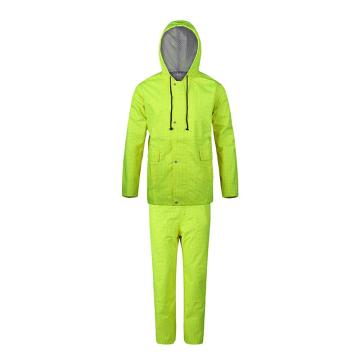 优普泰 阻燃电工雨衣套装，透气耐磨防撕，荧光黄 FY001-L （同款10套起订） 售卖规格：1套