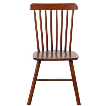 中芯 木质餐椅，QLZX215 胡桃色木质休闲椅靠背椅子 460*460*860mm 胡桃色 售卖规格：1张