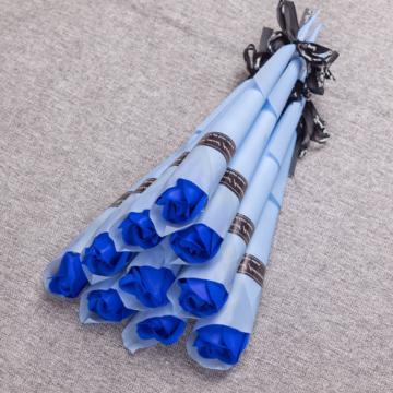 淮风 玫瑰香皂花，HFMGXZH-01，10支亮光款蓝色 售卖规格：1束