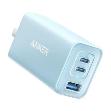 安克/Anker 充电器，A2332633 65W氮化镓充电器PD快充 蓝色 售卖规格：1个