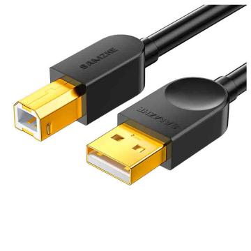 山泽 打印机数据线，SD-15C  1.5米 USB2.0高速打印机数据线AM/BM方口USB黑色 售卖规格：1条