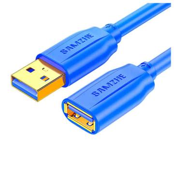 山泽 USB3.0延长线，UK-620  2米 USB3.0延长线公对母AM/AF数据连接线蓝色 售卖规格：1条