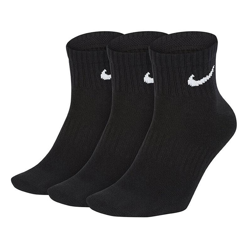 耐克 舒适运动袜，黑色，SX7677-010-M（24-26） 售卖规格：3双/件